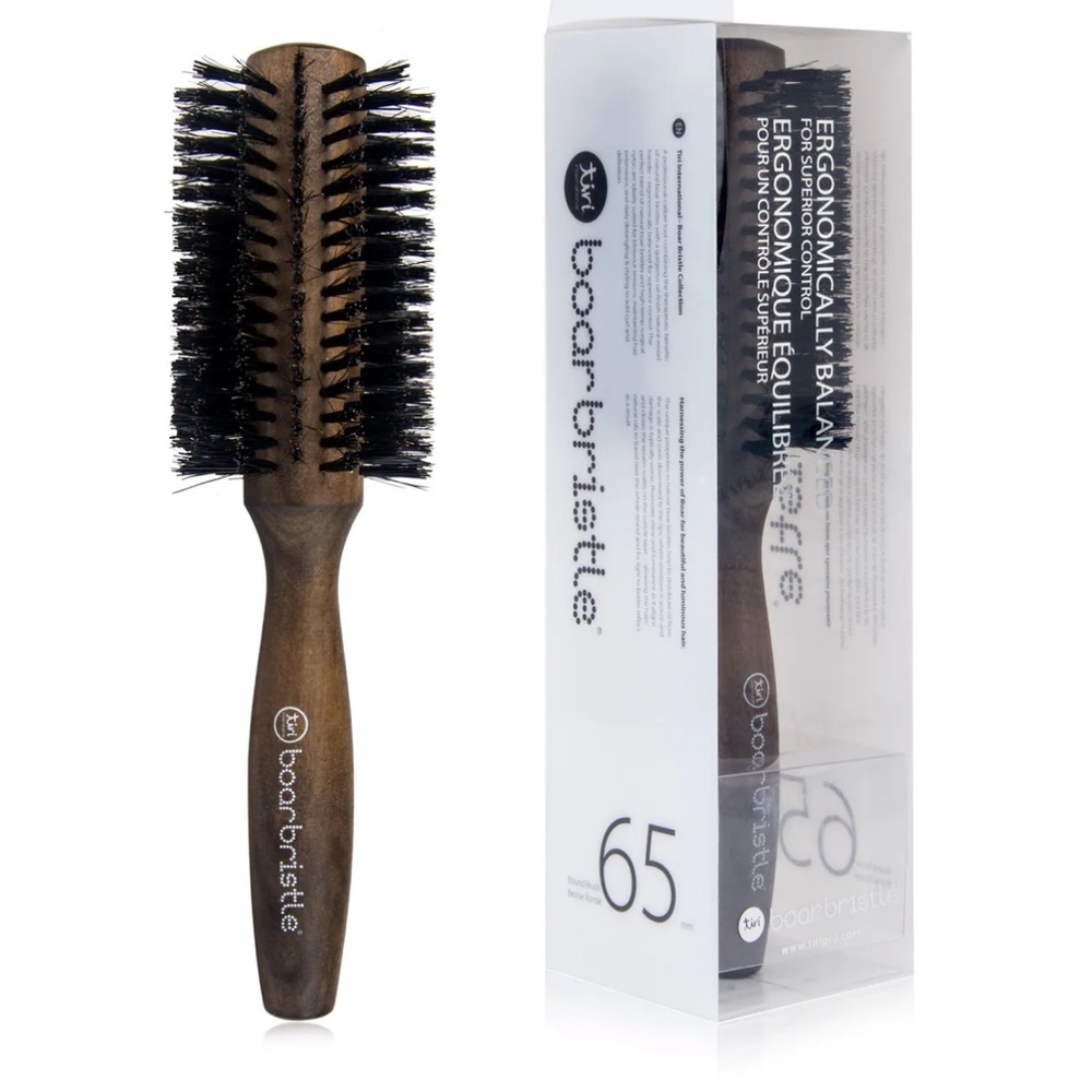 Tiri International 65mm Boar Bristle Round Hair Brush